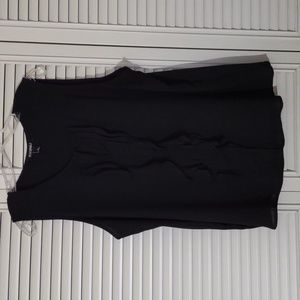 Roz & Ali black sleeveless blouse